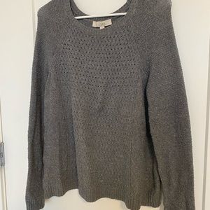 ✨Loft Gray Waffle Sweater✨